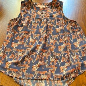 EVRI Women's Leopard Print Sleeveless Top -